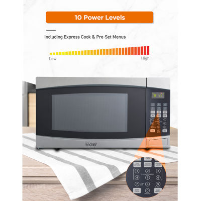 Commercial Chef 1.6-Cu. Ft. Countertop Microwave - Stainless Steel Front