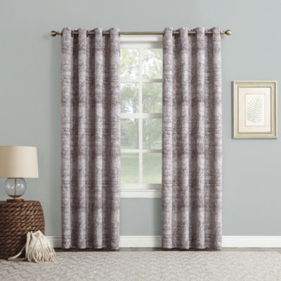Sun Zero Darren Energy Saving Blackout Grommet Top Single Curtain Panel JCPenney