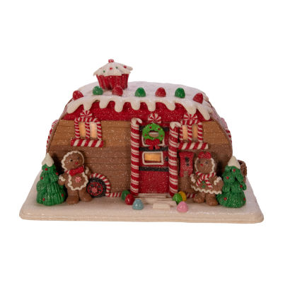 Kurt Adler 6-Inch Gingerbread Camper House Christmas Tabletop Decor