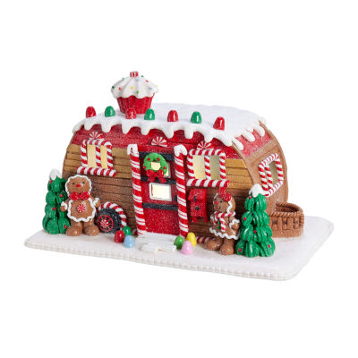 Kurt Adler 6-Inch Gingerbread Camper House Christmas Tabletop Decor