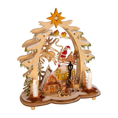 Kurt Adler 10.82-Inch Battery-Operated Village Led House Christmas Figurine
