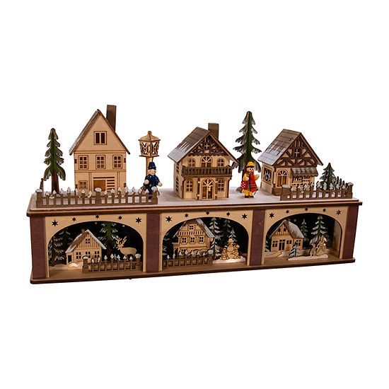 Kurt Adler 8.66-Inch Battery-Operated Village Led House Christmas Figurine