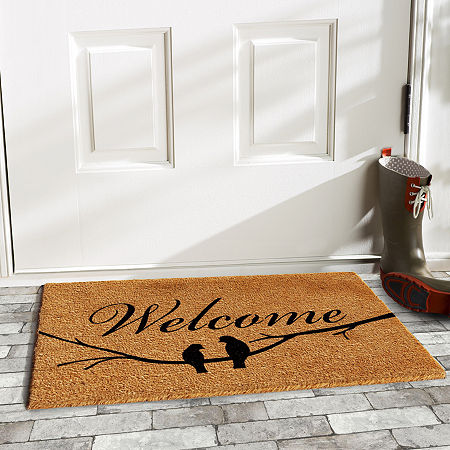 Calloway Mills Serenity Outdoor Rectangular Doormats, One Size, White