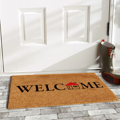 Calloway Mills Little House Welcome Outdoor Rectangular Doormats