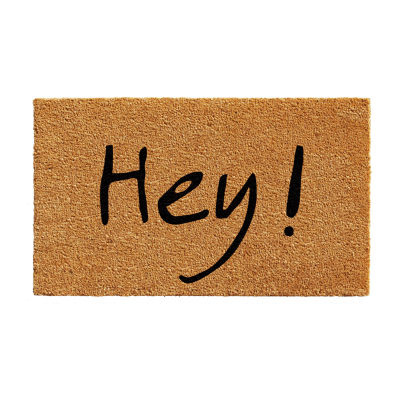 Calloway Mills Hey Grey/Green Outdoor Rectangular Doormat