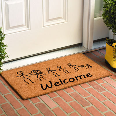 Calloway Mills Stick Family Outdoor Rectangular Doormat