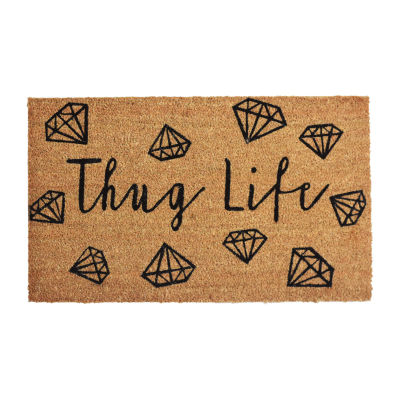 Calloway Mills Thug Life Outdoor Rectangular Doormat