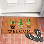 Calloway Mills Cactus Welcome Outdoor Rectangular Doormat