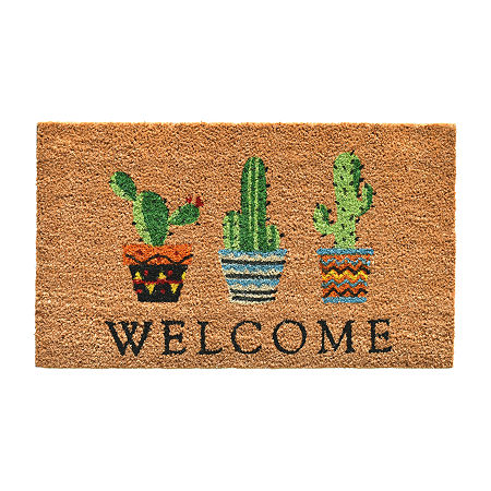 Calloway Mills Cactus Welcome Outdoor Rectangular Doormats, One Size, Multiple Colors