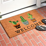 Calloway Mills Cactus Welcome Outdoor Rectangular Doormat