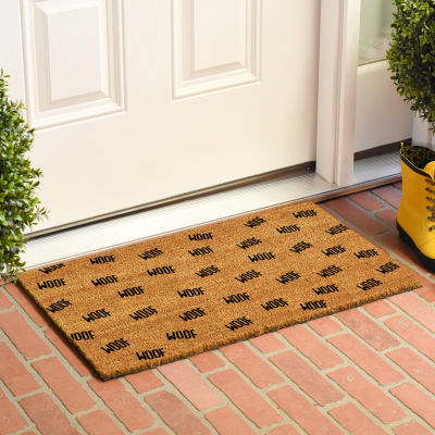 Calloway Mills Lots Of Woof Outdoor Rectangular Doormat
