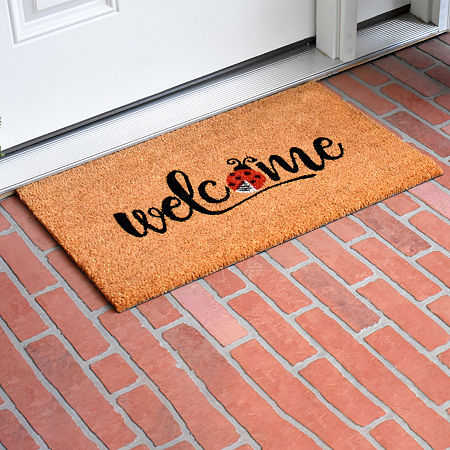 Calloway Mills Welcome Ladybug Outdoor Rectangular Doormats, One Size, Multiple Colors