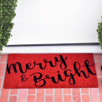 Calloway Mills Merry And Bright Outdoor Rectangular Doormat