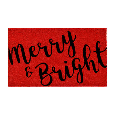 Calloway Mills Merry And Bright Outdoor Rectangular Doormat