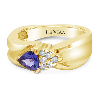 LIMITED QUANTITIES! Le Vian Grand Sample Sale™ Ring featuring /8 CT. T.W. Blueberry Tanzanite® 1/ CT. T.W. set in 14K Honey Gold