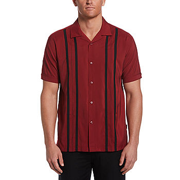 Multiple Thereby wolf Cubavera Mens Classic Fit Short Sleeve Panel Button-Down Shirt, Color: Sun  Dried Tomato - JCPenney