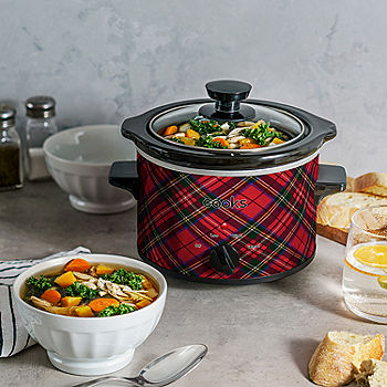 Megachef Round Triple 1.5 Quart Slow Cooker And Buffet Server In