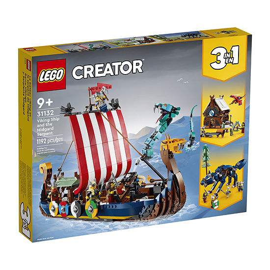 Lego Creator Viking Ship And The Midgard Serpent (31132) 1192 Pieces