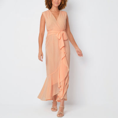 jcpenney peach dress