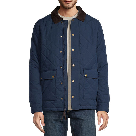 St. John's Bay Quilted Barn Mens Water Resistant Midweight Work Jacket ...
