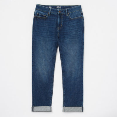 a.n.a Womens Mid Rise Boyfriend Jean