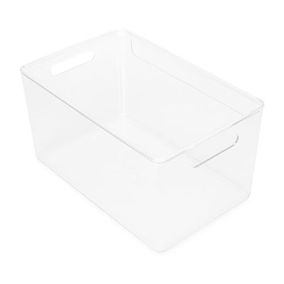 Home Expressions Medium Acrylic Stroage Bin with Lid