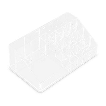Home Expressions 20-Compartment Makeup Organizer, Color: White