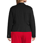 Worthington Plus Womens Classic Fit Double Breasted Blazer
