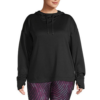 Xersion Womens Soft French Terry Long Sleeve Hoodie Plus - JCPenney