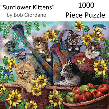 Hart Puzzles Puppies at Play by Bob Giordano, 1000 Piece Puzzle