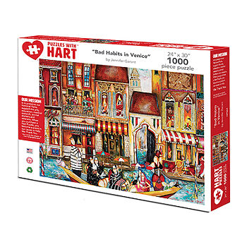 Hart Puzzles Bad Habits In Venice By Jennifer Garant, 24 X 30 1000