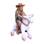 Ponycycle Pink Unicorn Ux Series Kids Manual Ride On Horse