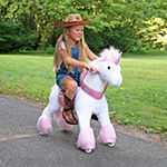 Ponycycle Pink Unicorn Ux Series Kids Manual Ride On Horse