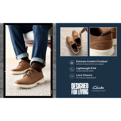 Clarks Bradley Plain Mens Round Oxford Shoes