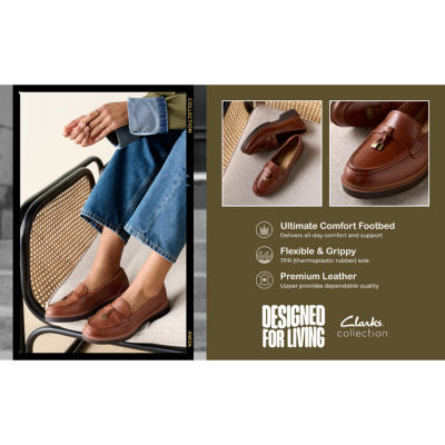 Clarks Westlynn Bella Womens Moc Closed Toe Loafers