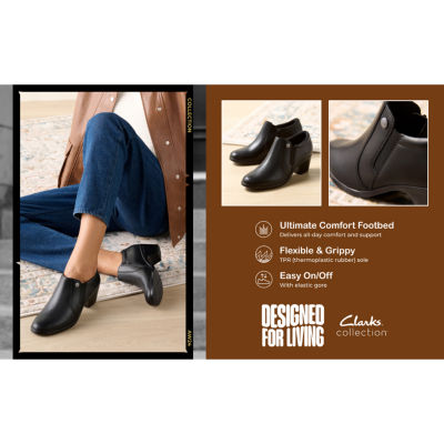 Clarks Emily Reyna Womens Round Closed Toe Slip-On Shoe, Color