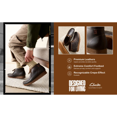 Clarks Mens Shacre Flat Heel Chukka Boots - JCPenney