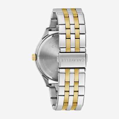 Bulova Mens Two Tone Stainless Steel Bracelet Watch 45b162