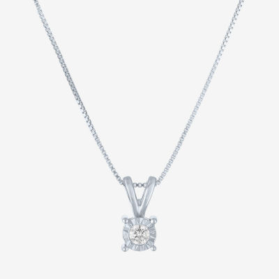 (G-H / I1-I2) Womens 1/3 CT. T.W. Lab-Grown Diamond Sterling Silver Round 2-pc. Jewelry Set