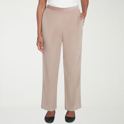 Alfred Dunner Telluride Womens Comfort Waistband Straight Corduroy Pant