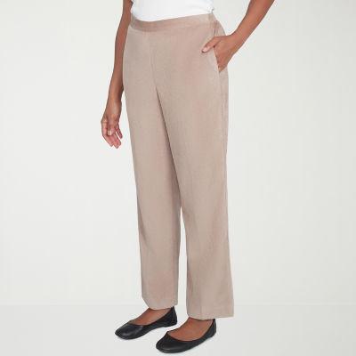 Alfred Dunner Telluride Womens Comfort Waistband Straight Corduroy Pant