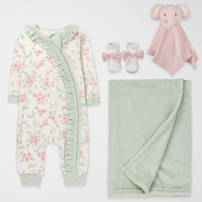 Baby Essentials Baby Girls Baby Clothing Set, Color: Sage