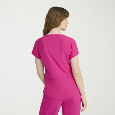 Barco One Bot273 Swing 1-Pocket Raglan Sleeve Tuck-In Womens Crew Neck Short Sleeve Stretch Fabric Moisture Wicking Scrub Top