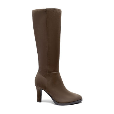 Aerosoles Womens Lynx Wide Calf Stiletto Heel Dress Boots