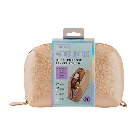 Pink Sky Tech Accessories Organizer Pouch In Pink