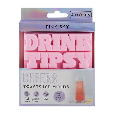 Pink Sky Drink Ice Mold In Pink