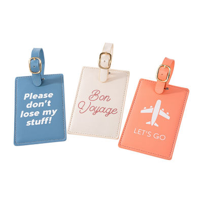 Pink Sky 3-pack Luggage Tag Set