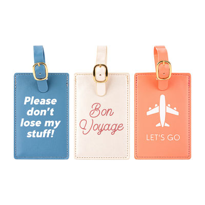 Pink Sky 3-pack Luggage Tag Set