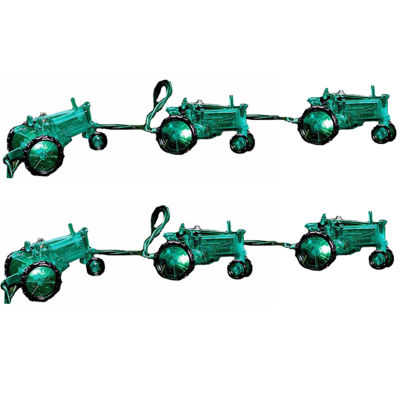 Kurt Adler 10-Light Green Tractor Light Set