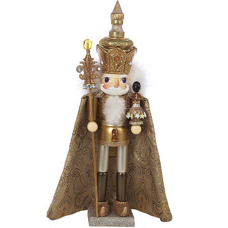 Kurt Adler 18 Hollywood Gold King Nutcracker, One Size, Multiple Colors